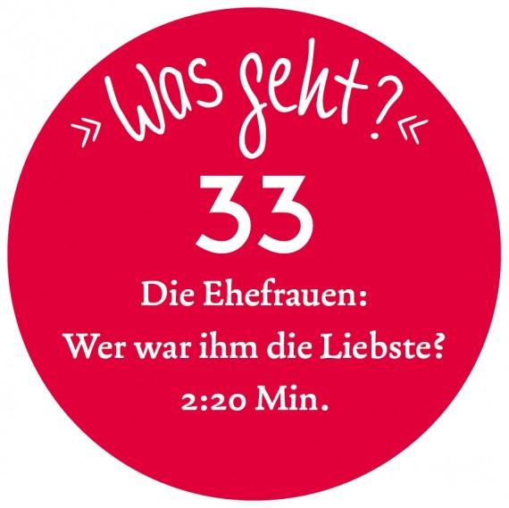 Roter Kreis mit Titel und Nummer der Jugendlinie im Audioguide