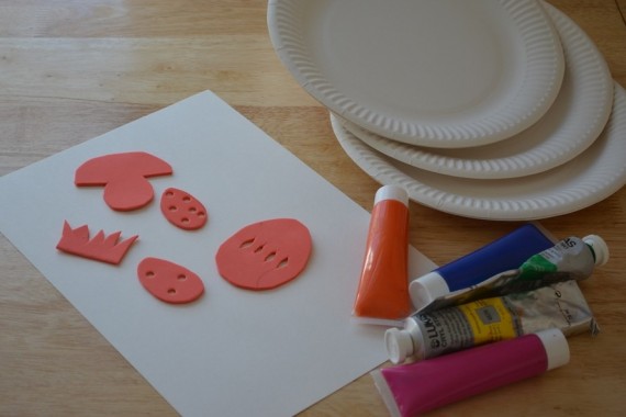 Schablonen aus Moosgummi schneiden