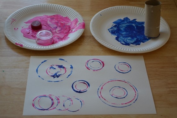 Gestempelte Kreismuster