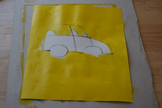 Hintergrund gelb ausmalen