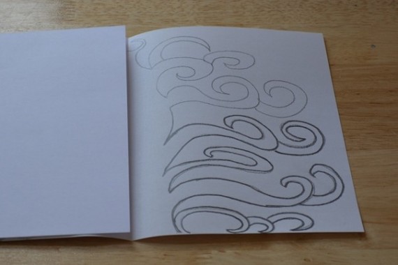 Eine Baumhälfte zeichnen