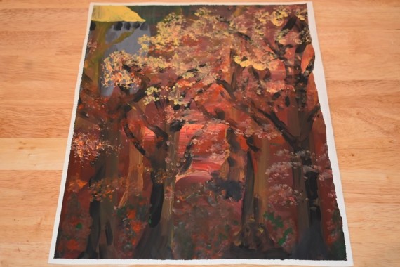 Fertiges Herbstwald-Bild