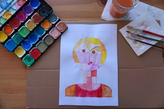 Ausmalen der Flächen