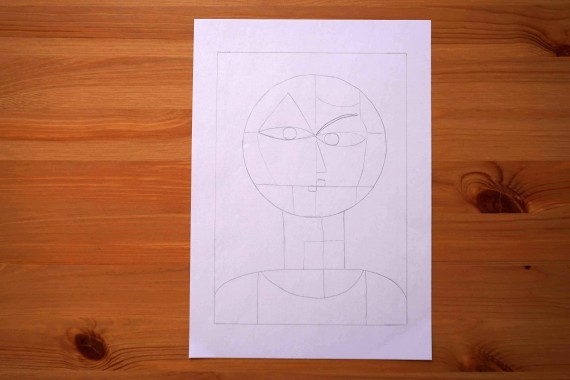 Aufteilen der Form in kleinere Felder